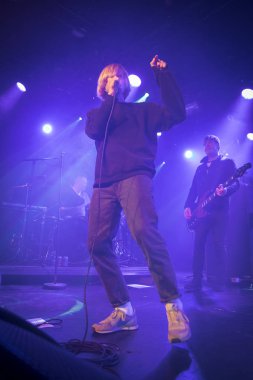 Amsterdam, Hollanda - 17 Şubat 2018 - İngiliz rock grubu The Charlatans'ın Paradiso Noord -De Tolhuistuin konseri