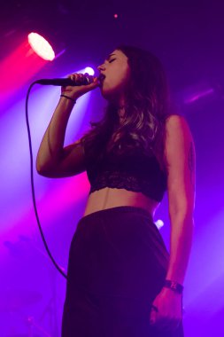 Amsterdam, Hollanda - 17 Şubat 2018 - İngiliz rock grubu The Charlatans'ın Paradiso Noord konseri öncesinde ilk perde wiith İngiliz rock grubu Average Sex - De Tolhuistuin