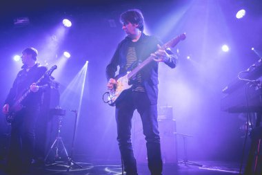 Amsterdam, Hollanda - 17 Şubat 2018 - İngiliz rock grubu The Charlatans'ın Paradiso Noord -De Tolhuistuin konseri