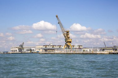 İtalya Venedik 'teki güzel rıhtım