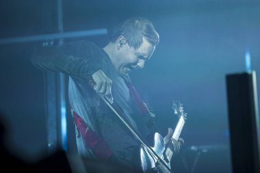 Amsterdam, Hollanda - 2 Ekim 2017: Konser od İzlanda post rock grubu Sigur Ros amsterdam'da canlı mekan Afas