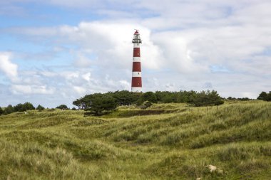 Bornrif olarak bilinen Ameland Deniz Feneri'nin görünümü, Hollanda'nın Frizya Adaları'ndan biri olan Hollanda adası Ameland'da, Hollanda'nın Kuzey Denizi kıyısında yer alan bir deniz feneridir.