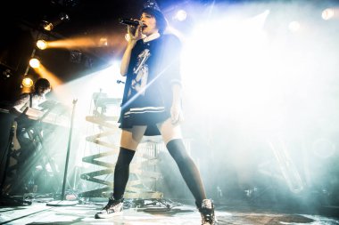 Amsterdam, Hollanda 16 Mart 2016: Fransız Kervan Sarayı konseri melkweg