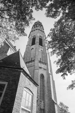 Kulesi Lange Jan, Middelburg, Zeeland, Hollanda ile manastır kompleksi