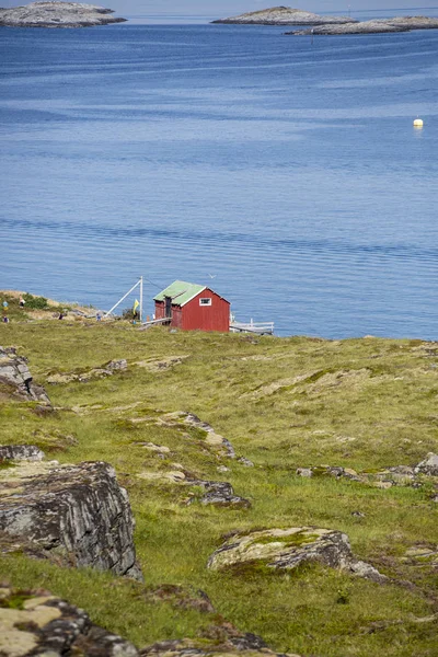 Norska Landskap Ith Fjord Berg Och Hav Tas Traenafestival Musikfestival — Stockfoto