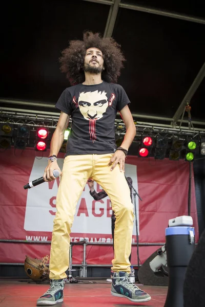 Amszterdam Hollandia Július 2016 Koncert Alternatív Electro Hip Hop Marokkói — Stock Fotó