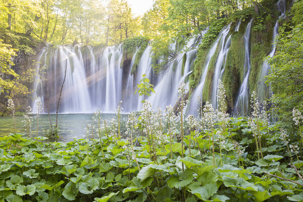 waterfall at  "Plitvice Lakes" National Park, Croatia