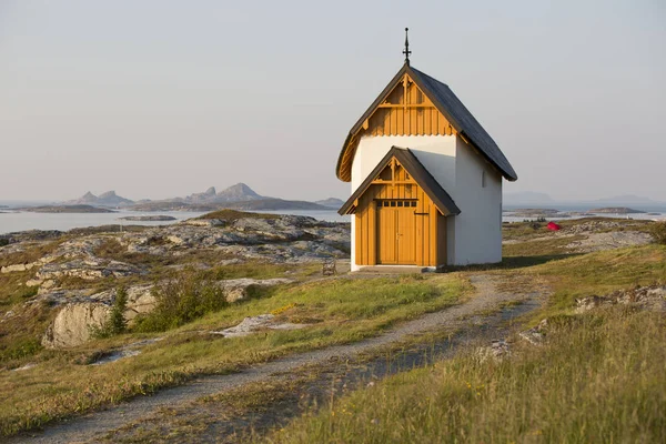 Capilla Isla Traena Norway —  Fotos de Stock