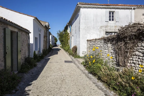 Liten Gågata Byn Talmont Sur Gironde Charente Maritime Frankrike — Stockfoto