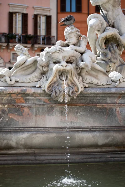 Estátua Barroca Clássica Roma Itália — Fotografia de Stock