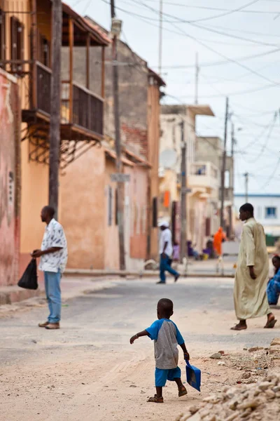 Rua Saint Louis Senegal — Fotografia de Stock