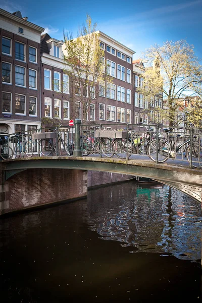 Amsterdam Canal View Summer — Stock Photo, Image
