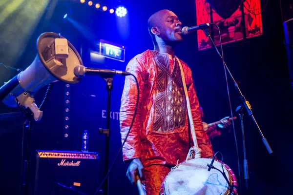 Amsterdam Países Bajos Febrero 2016 Concierto Banda Africana Mali Bko — Foto de Stock