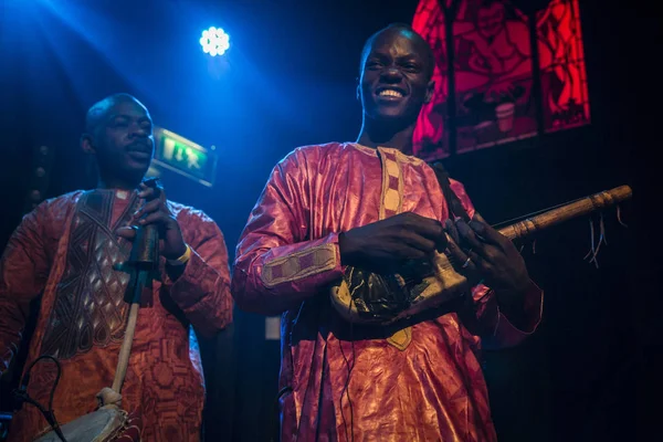 Amsterdam Nederland Februar 2016 Konsert Med Afrittisk Band Fra Mali – stockfoto