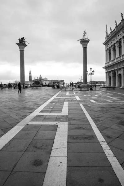 Venise Italie Janvier 2015 Vue Sur Piazza San Marco Juste — Photo