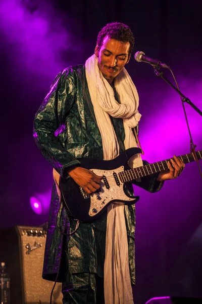 Traena Norway Juli 2015 Konsert Rock Blues Verdensmusikk Nigerien Tuareg – stockfoto