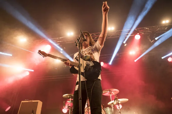 Nyon Schweiz Juli 2017 Konzert Der Französischen Punk Grunge Rockband — Stockfoto