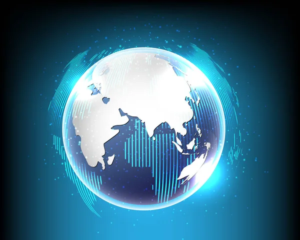 世界网络互联网连接业务区在线 矢量插图 Eps10 — 图库矢量图片
