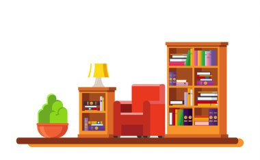 Rahat oturma odası iç. İçerir