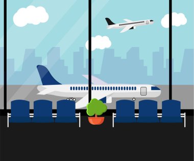 Havaalanı bekleme odası veya kalkış