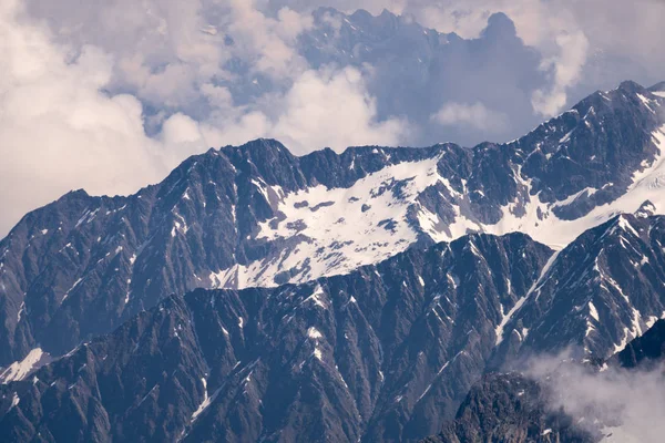 Красивая Панорама Славного Монблана Блана Самой Высокой Горы Альпах Самой — стоковое фото