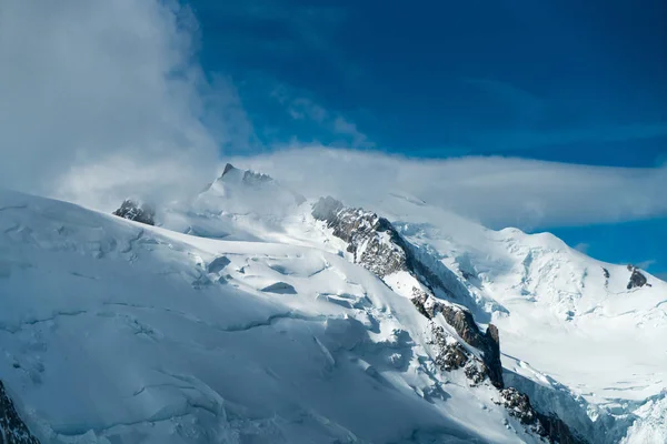 Mont Blanc Hoogste Berg Alpen Hoogste Europa Panorama Van Aiguille — Stockfoto