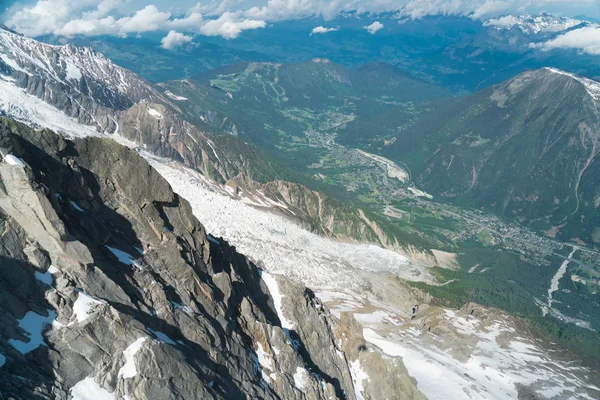 Monte Bianco Montagna Più Alta Delle Alpi Più Alta Europa — Foto Stock