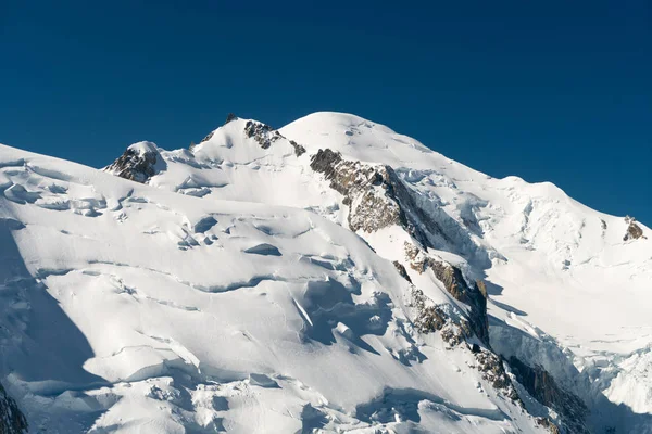 Grandes Jorasses Dent Geant Aiguille Midi Mont Blanc Mountain Haute — Stock fotografie