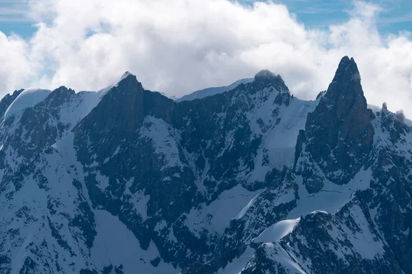 Mont Blanc Est Haute Montagne Des Alpes Haute Europe Beau — Photo