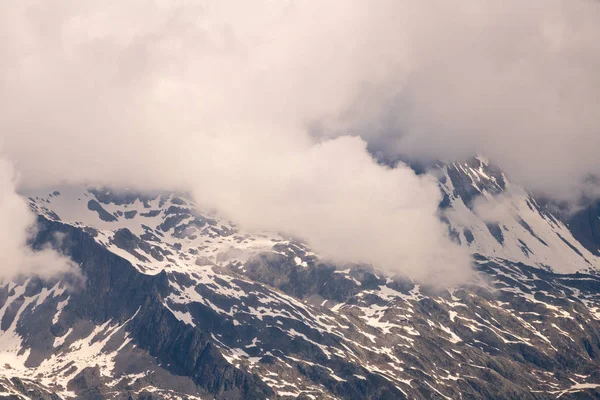 Mont Blanc Alpler Yüksek Dağı Avrupa Nın Yüksek Binasıdır Güneşli — Stok fotoğraf