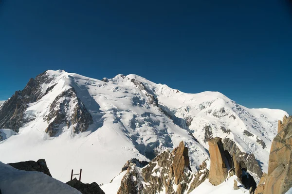 Grandes Jorasses Dent Geant Aiguille Midi Mont Blanc Haute Savoie — Photo