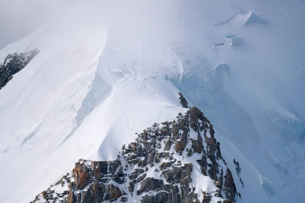 Belo Panorama Glorioso Mont Blanc Blanc Montanha Mais Alta Dos — Fotografia de Stock