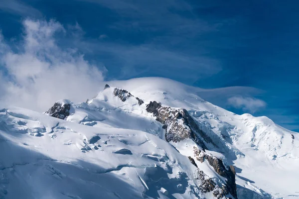 Mont Blanc Montanha Mais Alta Dos Alpes Mais Alta Europa — Fotografia de Stock