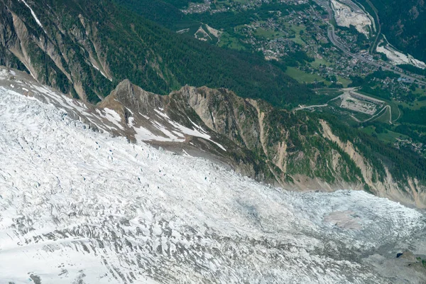 Монблан Блан Самая Высокая Гора Альпах Самая Высокая Европе Верхняя — стоковое фото