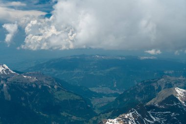 Top, Avrupa Sfenks Gözlemevi (3,454 metre), İsviçre üzerinden Vosges kadar Mittelland muhteşem görünümü