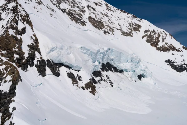 Vista Espetacular Glaciar Aletsch Rodeado Por Picos Quatro Mil Metros — Fotografia de Stock