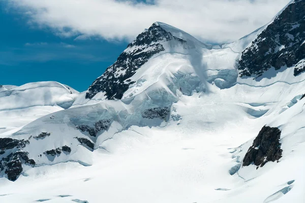 Espectacular Vista Montaña Jungfrau Los Cuatro Mil Metros Picos Los — Foto de Stock