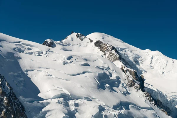 Mont Blanc Highest Mountain Alps Highest Europe Panorama Aiguille Verte — Stock Photo, Image
