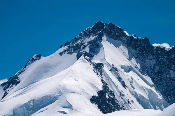 Espetacular Vista Montanha Jungfrau Quatro Mil Metros Picos Nos Alpes — Fotografia de Stock