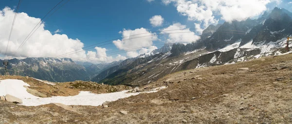 Spektakulär Utsikt Över Berget Jungfrau Och Fyra Tusen Meters Toppar — Stockfoto