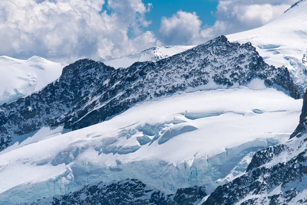 Vue Spectaculaire Sur Montagne Jungfrau Les Quatre Mille Mètres Sommets — Photo