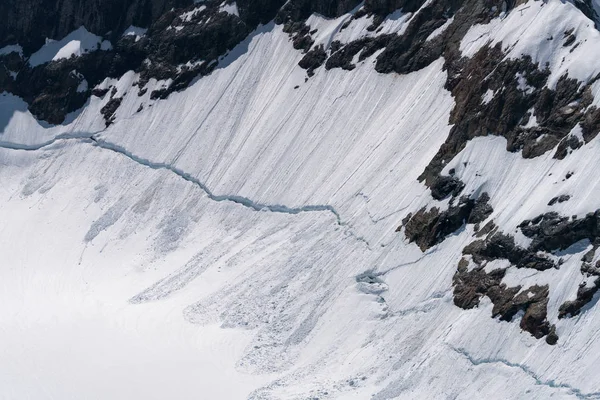 Vista Espetacular Glaciar Aletsch Rodeado Por Picos Quatro Mil Metros — Fotografia de Stock