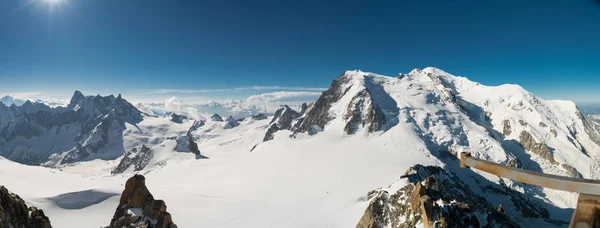 Mont Blanc Montanha Mais Alta Dos Alpes Mais Alta Europa — Fotografia de Stock