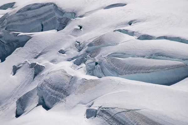Vista Espetacular Glaciar Aletsch Rodeado Por Picos Quatro Mil Metros — Fotografia de Stock