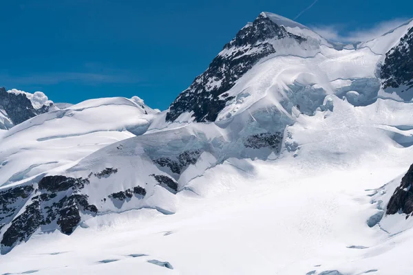 Spectacular View Mountain Jungfrau Four Thousand Meter Peaks Bernese Alps — Stock Photo, Image