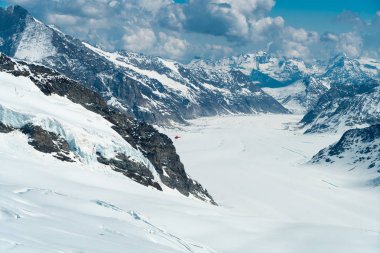  şanlı Mont Blanc - Alpler en yüksek Dağı ve Avrupa, Haute-Savoie, Fransa'nın en yüksek
