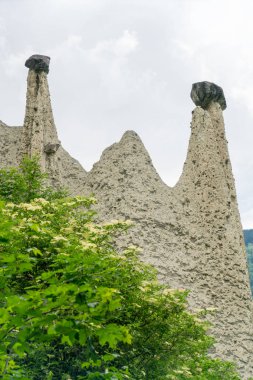 Muhteşem görünümünü Pyramides d'Euseigne İsviçre Alpleri'nde, Valais, İsviçre
