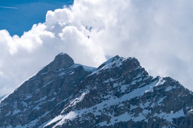 Güzellikler şanlı Mont Blanc - Alpler en yüksek Dağı ve Avrupa, Haute-Savoie, Fransa'nın en yüksek