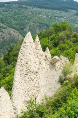 Muhteşem görünümünü Pyramides d'Euseigne İsviçre Alpleri'nde, Valais, İsviçre
