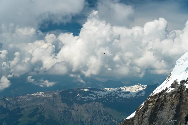 Vallée Chamonix Depuis Aiguille Midi Montagne Mont Blanc Haute Savoie — Photo